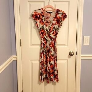 Red Floral Women's Dress